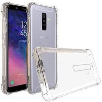 Kit Galaxy J8 Película De Vidro 3D + Capa Anti Impactos Transparente Samsung J8