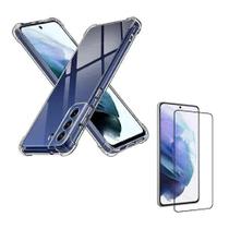 Kit Galaxy S21 FE - Película de Cerâmica 9D + Capinha Anti Impacto + Película da Câmera 3D S21FE