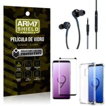 Kit Galaxy S9 Fone Extreme+Capa Anti Impacto+Película 3D