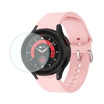 Kit Galaxy Watch5 Pro 2 Pulseira Silicone + 1 Película Vidro