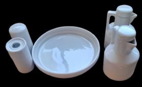 kit galheteiro 5 peças porcelana kit galheteiro 5 peças porcelana