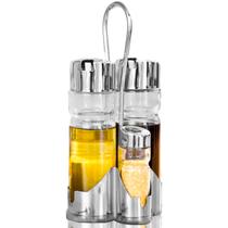 Kit Galheteiro De Vidro Com Suporte Para Azeite Sal Vinagre Saleiro 4 Peças Kit Galheteiro De Vidro Com Suporte Para Azeite Sal Vinagre Saleiro 4 Peças