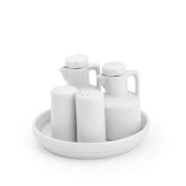 Kit Galheteiro Jumbo Porcelana Branco