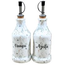 Kit Galheteiro - Porcelana Decorada - Arabesco Peças:2pçs Kit Galheteiro - Porcelana Decorada - Arabesco Peças:2pçs