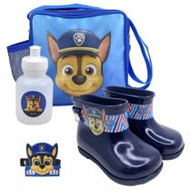 Kit Galocha Infantil E Mochila Infantil Patrulha Canina E Squeeze - Nexa