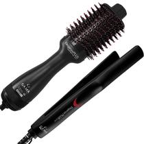 Kit Gama Chapinha Prancha + Escova Secador Modelador 1300W
