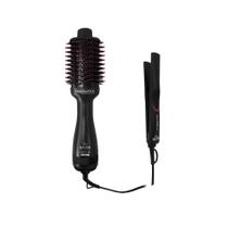 KIT GAMA ELEGANZA PLUS - ESCOVA BRUSH 3D 1300W BV + PRANCHA 220ºC BV