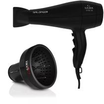 Kit gama - secador de cabelo salon pro ion 3d 2100w 127v + difusor de ar universal