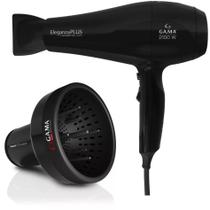 Kit gama - secador eleganza plus ceramic ion 2100w 127v + difusor de ar universal