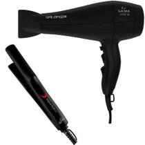 KIT GAMA - SECADOR SALON PRO ION 3D 2100W 220V + PRANCHA ELEGANZA PLUS 210ºC