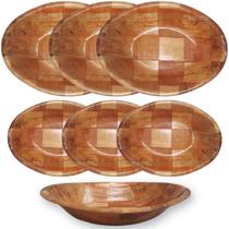 Kit Gamelas Bambu Cozinha 6 Peças Para Servir e Decorar
