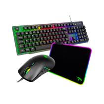 Kit Gamer 3x1 Led Teclado/mouse/mouse Pad Usb Naja Viper Pro