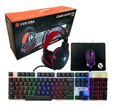 Kit Gamer 4 Em 1 Teclado/Headset/MousePad/Mouse - Hayom TC3220