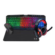 Kit Gamer Air Drop 4 em 1 Teclado + Mouse + Headset e Mousepad Warrior - TC304 Kit Gamer Air Drop 4 em 1 Teclado + Mouse + Headset e Mousepad Warrior - TC304