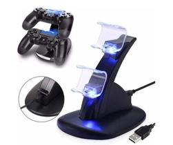 Kit Gamer Base Carregadora Duplo Charge Compatível Com Controle Ps4 Playstation 4 Kit Gamer Base Carregadora Duplo Charge Compatível Com Controle Ps4 Playstation 4