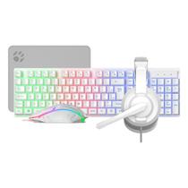Kit Gamer Bluecase Play - Teclado + Mouse + MousePad + Headset - LED Rainbow - BGHPKM-01WBX Kit Gamer Bluecase Play - Teclado + Mouse + MousePad + Headset - LED Rainbow - BGHPKM-01WBX