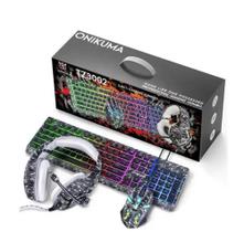 Kit Gamer com Teclado - Mouse e Headset Gamer Onikuma TZ3002