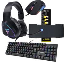 Kit Gamer Com Teclado Mouse Headset Mouse Pad SET009 Kit Gamer Com Teclado Mouse Headset Mouse Pad SET009