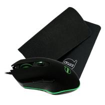 Kit Gamer Dazz Mouse Death Fire USB 3200DPI + Mouse Pad 22x30cm