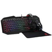 Kit Gamer Evolut Starter - Teclado + Mouse + Mousepad + Headset - EG-50