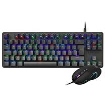 Kit Gamer Husky Gaming Snow - Teclado Mecânico RGB, Switch Outemu Blue + Mouse, 7 Botões, 10.000 DPI