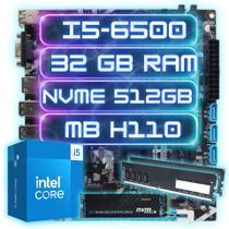 Kit Gamer Intel I5-6500 + Ddr4 32gb + Nvme 512gb + Mb H110