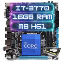 Kit Gamer Intel I7-3770 + Ddr3 16gb + Placa Mãe H61 / B75