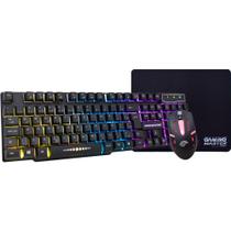 Kit Gamer Km5228 (Teclado/Mouse/Mousepad) Conexão Usb/Preto - K-mex