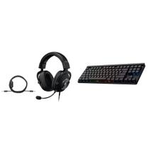 Kit Gamer Logitech G Pro X com Headset com Fio e Teclado Mecânico Sem Fio Kit Gamer Logitech G Pro X com Headset com Fio e Teclado Mecânico Sem Fio
