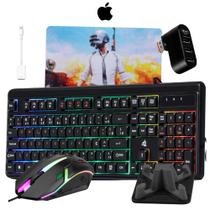 Kit Gamer Mobilador Teclado Mouse Free Fire P/celular I O S - KMEX/EXBOM/IOS