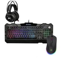 Kit Gamer Mouse Sem Fio Teclado Semi Mecanico E Headset Rgb Kit Gamer Mouse Sem Fio Teclado Semi Mecanico E Headset Rgb