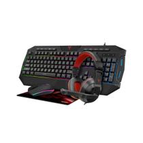 Kit Gamer Profissional Teclado Mouse Headset RGB Targa Tg-km210kit