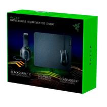 Kit Gamer Razer Battle Bundle, Mouse Gamer DeathAdder V2 + Headset Gamer BlackShark V2 X + Mousepad Gigantus V2