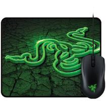 Kit Gamer Razer Combo - Mouse Abyssus+ Mousepad Goliat Speed Terra