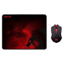 Kit Gamer Redragon Mouse e Mousepad - Preto / Vermelho (M601WL-Ba) Kit Gamer Redragon Mouse e Mousepad - Preto / Vermelho (M601WL-Ba)