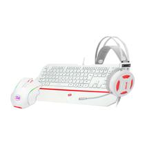 Kit Gamer Redragon Teclado Mouse Headset Branco White
