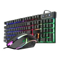 Kit gamer teclado e mouse led rgb