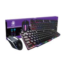 Kit Gamer Teclado E Mouse Nemesis Start Led Rgb Usb Membrana