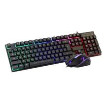 kit Gamer Teclado e Mouse Teclado Mecânico Mouse com Sensor Óptico de Alta Precisão