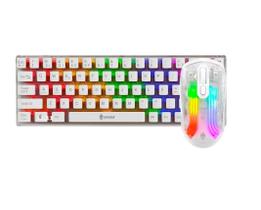 Kit Gamer Teclado e Mouse , Transparente, Com fio, RGB Kit Gamer Teclado e Mouse , Transparente, Com fio, RGB