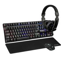 Kit Gamer Teclado Iluminado Fone Mouse Mousepad Sensation - Ktrok