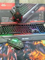 Kit Gamer Teclado+Mouse+Headset+MousePad Knup