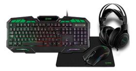 Kit Gamer Teclado + Mouse + Headset + Mousepad Xzone Gtc-02