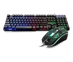 Kit Gamer Teclado Mouse Led Keyboard Multimidia iMICE KM-680