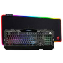 Kit Gamer Teclado Semi Mecanico Com Led E Mousepad Rgb 70X30 - Ktrok