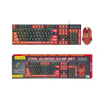 Kit Gamer Teclado Semi Mecânico RGB M450 + Mouse Led Colorido PC Jogos