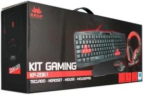 Kit Gaming Kp-2061 Knup Teclado, Mouse, Headset Fone Ouvido