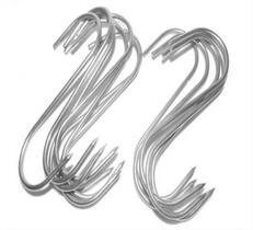 Kit Gancho Ab1c Pequeno Para Exposição Açougue Kit Com 12