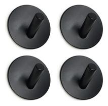 Kit gancho adesivo de parede porta cabide suporte preto