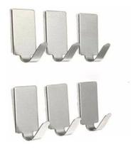 Kit Gancho Adesivo em Metal 6 Peças - Home Kit Gancho Adesivo em Metal 6 Peças - Home